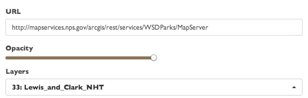 Adding an ArcGIS Server map service to your map.