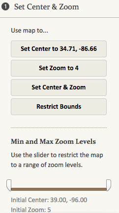 Set Center and Zoom